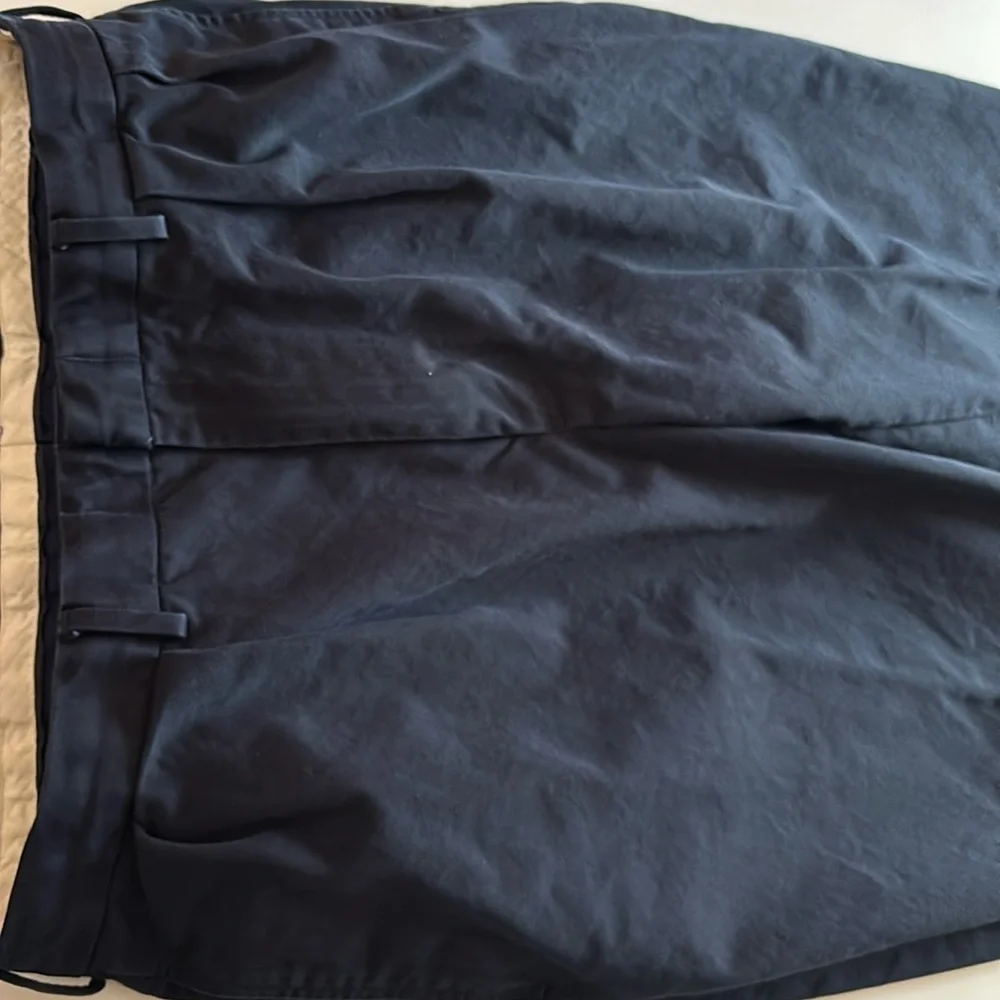 Polo Ralph Lauren 36R Pleated Dress Pant Ralph Lauren 36 Navy Cotton pants